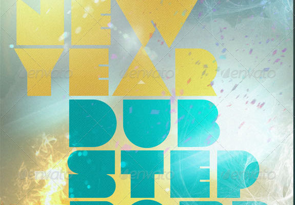 new-year-dub-step-flyer-template
