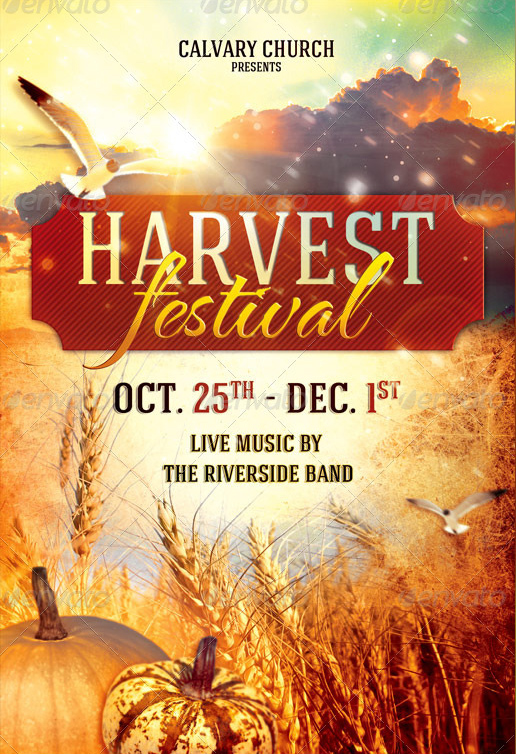 Best Harvest and Thanksgiving Flyer Templates