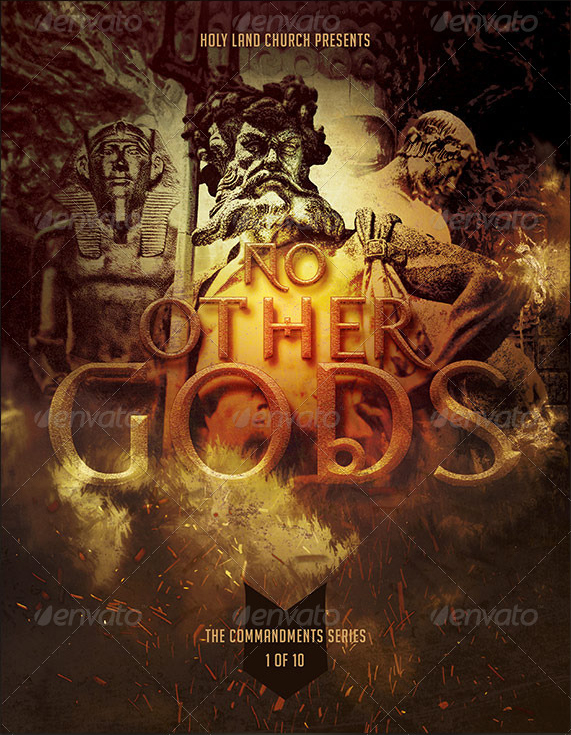 No Other Gods Commandment_1_No_Other_Gods_Church_FLYER_Template_PREVIEW